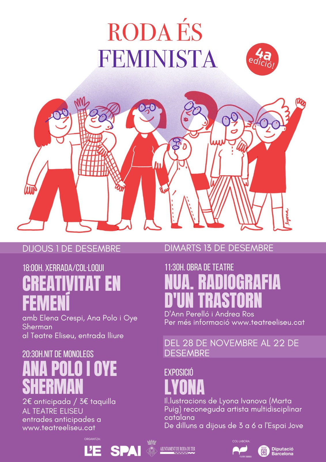 Programa d'actes Roda és feminista 2022