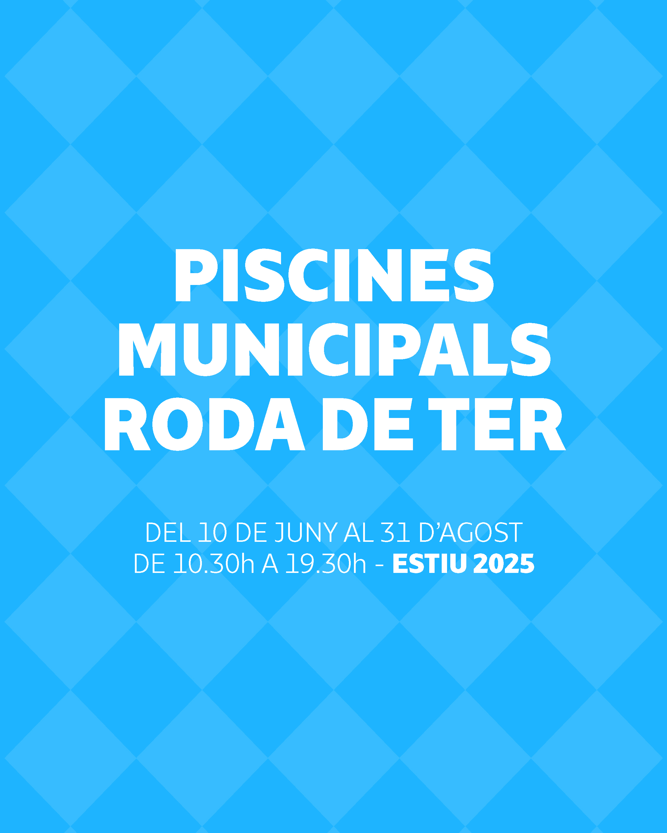 Piscines municipals de Roda de Ter - Estiu 2025