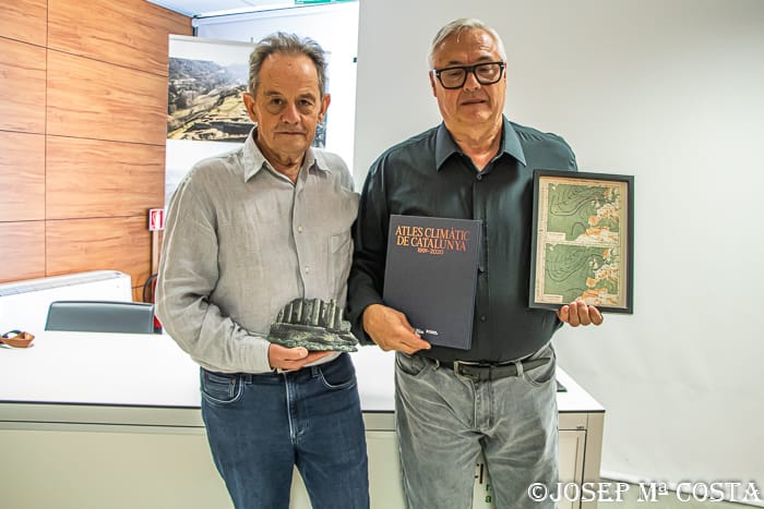 Homenatge a Joan Fradera pels seus 30 anys de dedicaci&oacute; a l'observaci&oacute; meteorol&ograve;gica