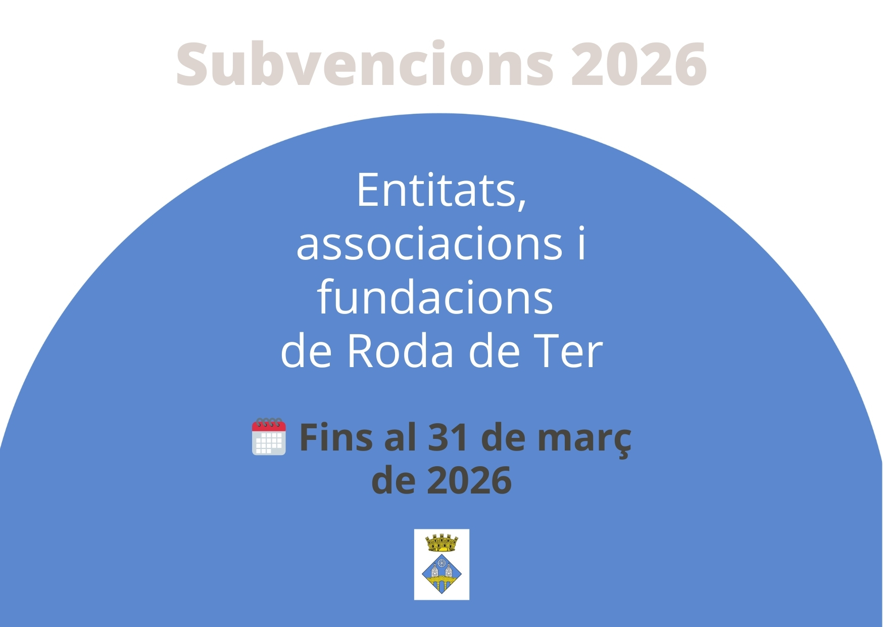 Obert el termini per sol·licitar les subvencions nominatives 2026
