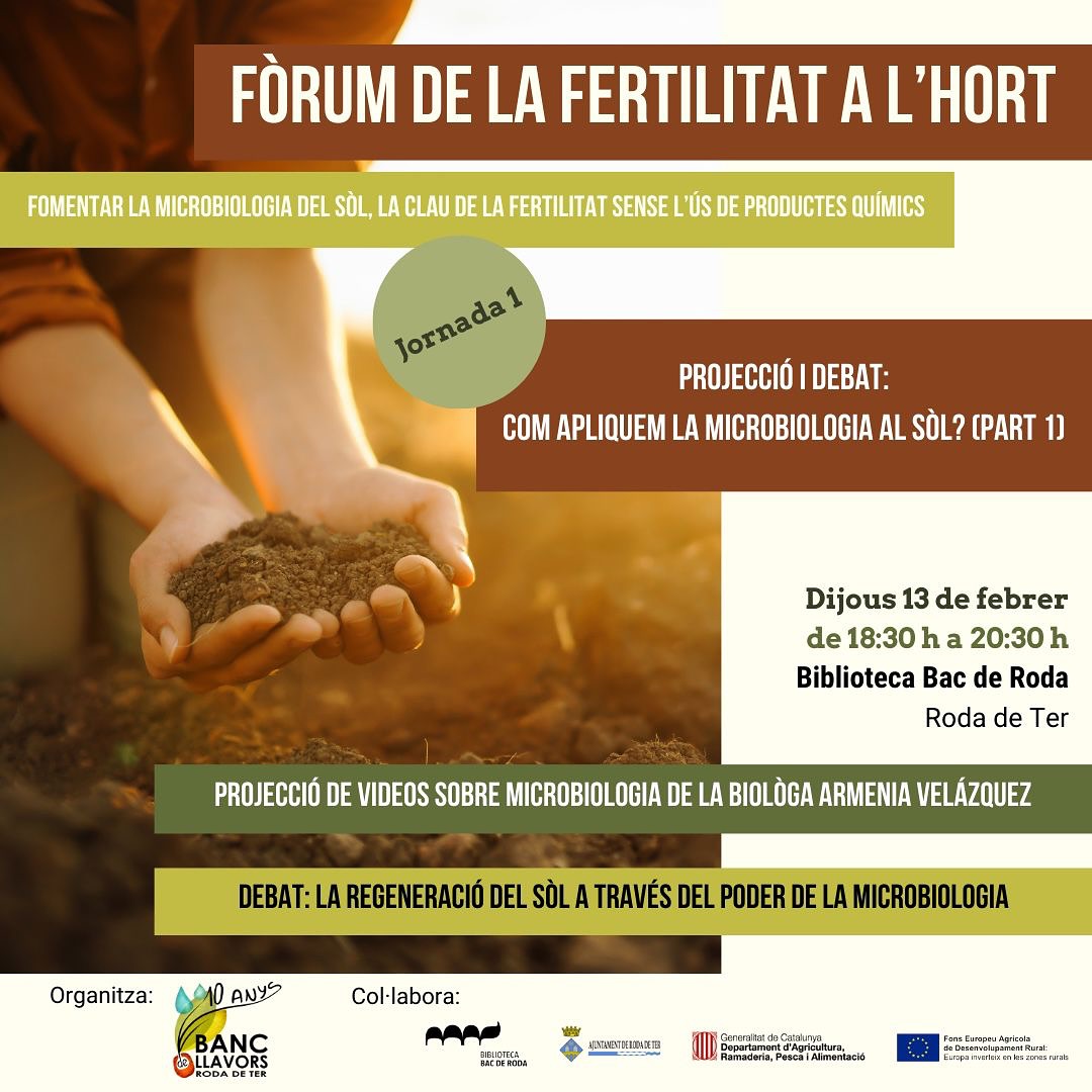 Fòrum de la fertilitat a l'hort - Microbiologia del sòl a l'hort