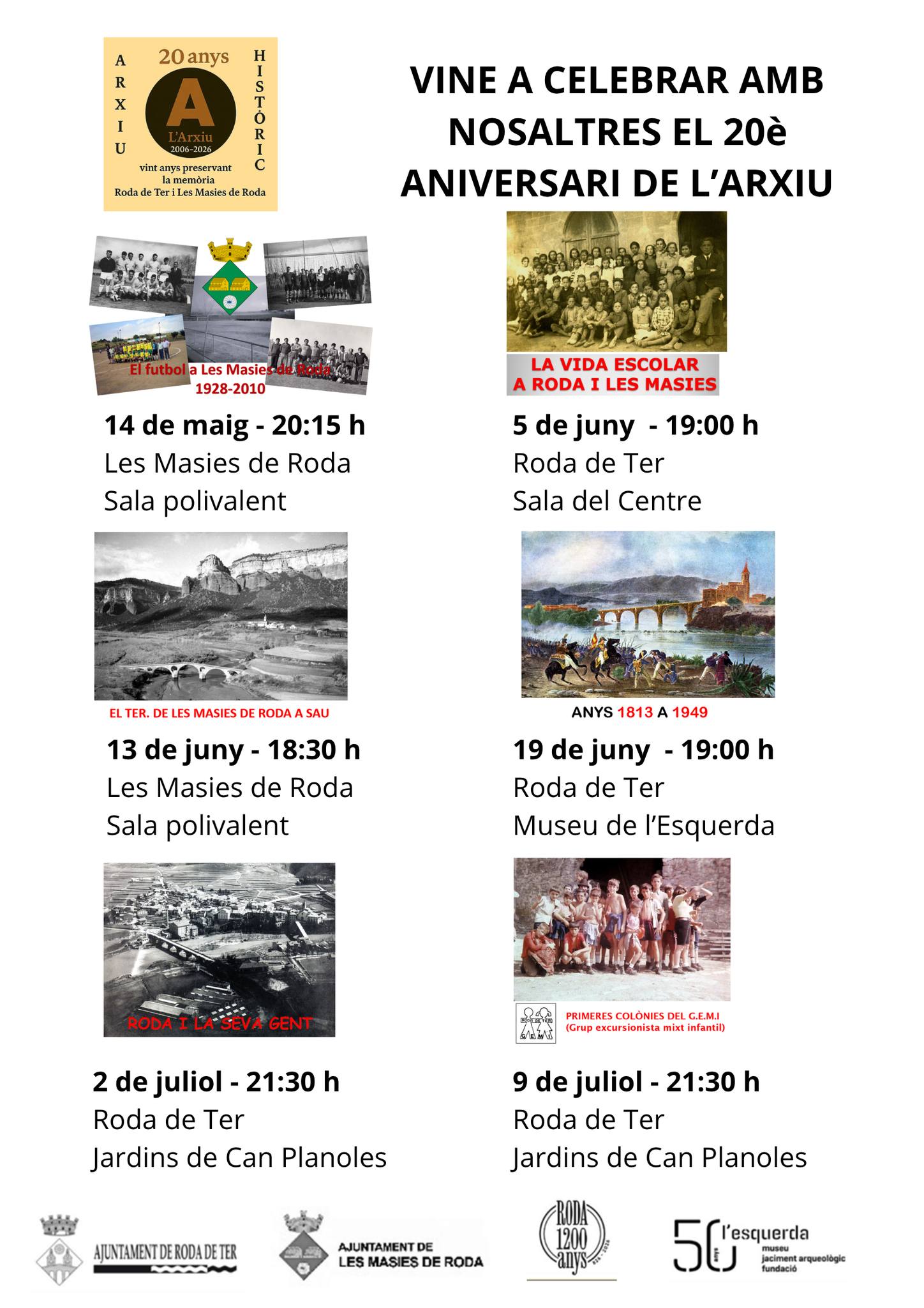 Projecci&oacute; del documental "La vida escolar a Roda i les Masies"