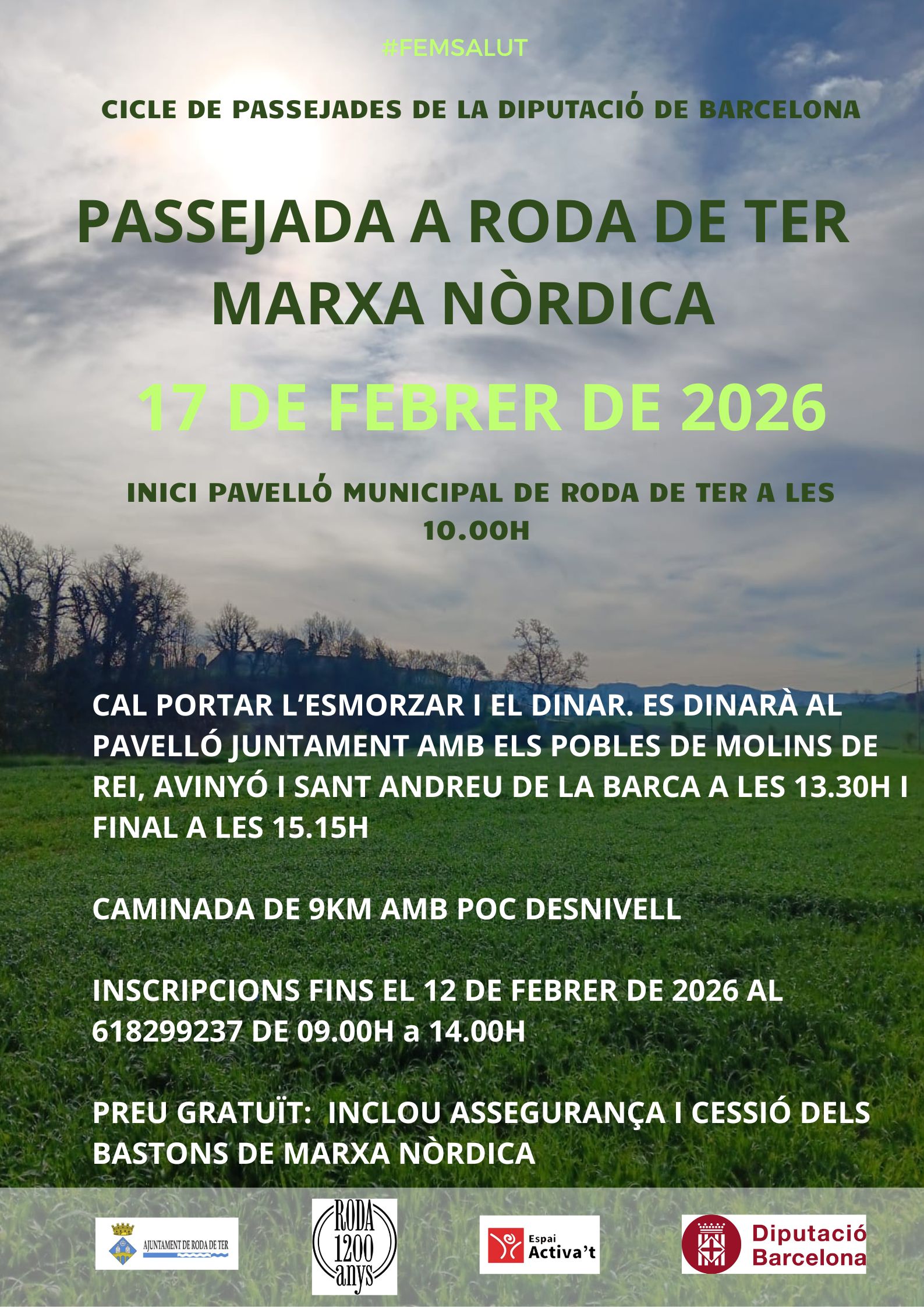 Roda 1200 anys | Passejada a Roda de Ter (modalitat marxa n&ograve;rdica)