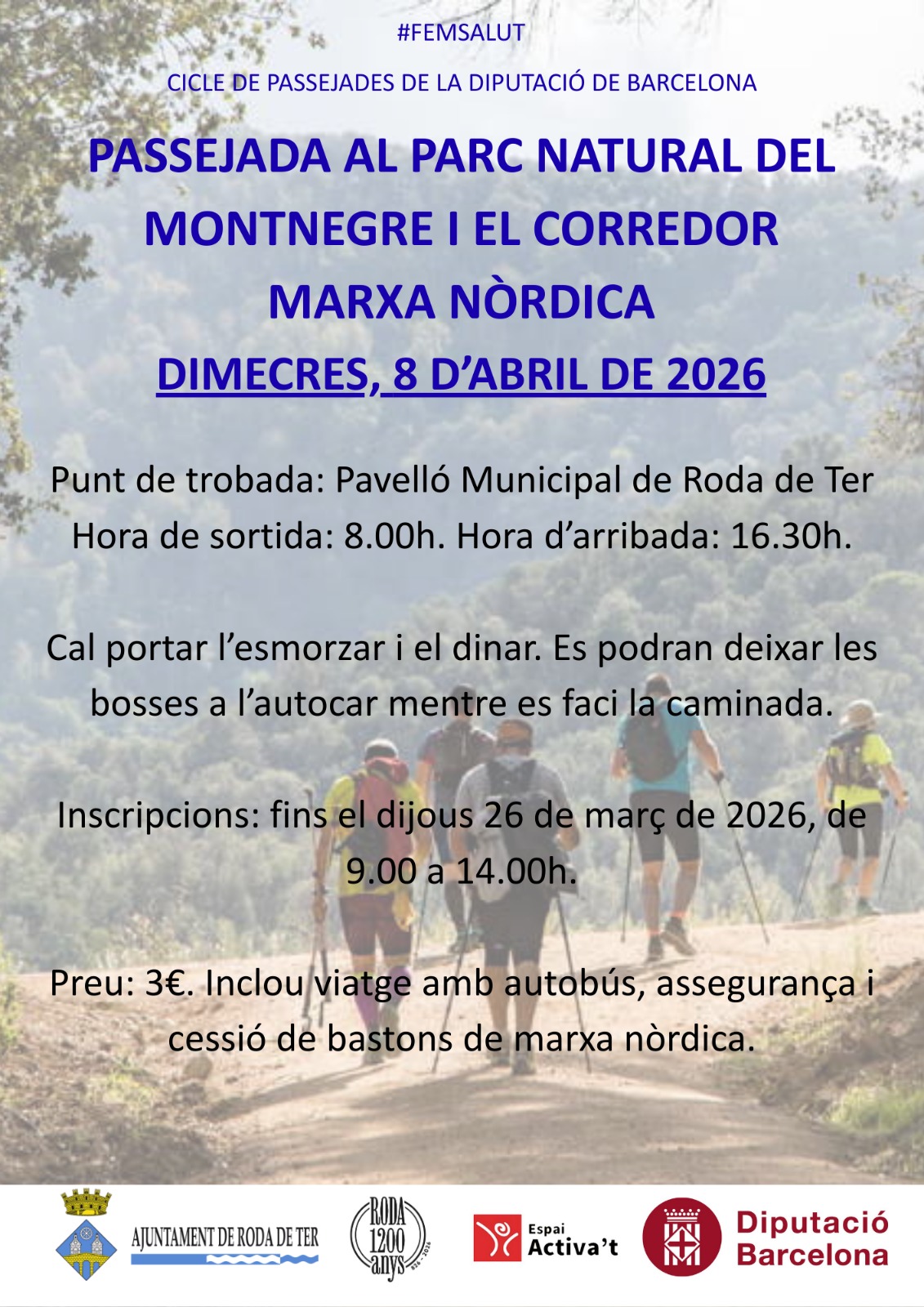 Passejada al Parc Natural del Montnegre i el Corredor (marxa n&ograve;rdica)