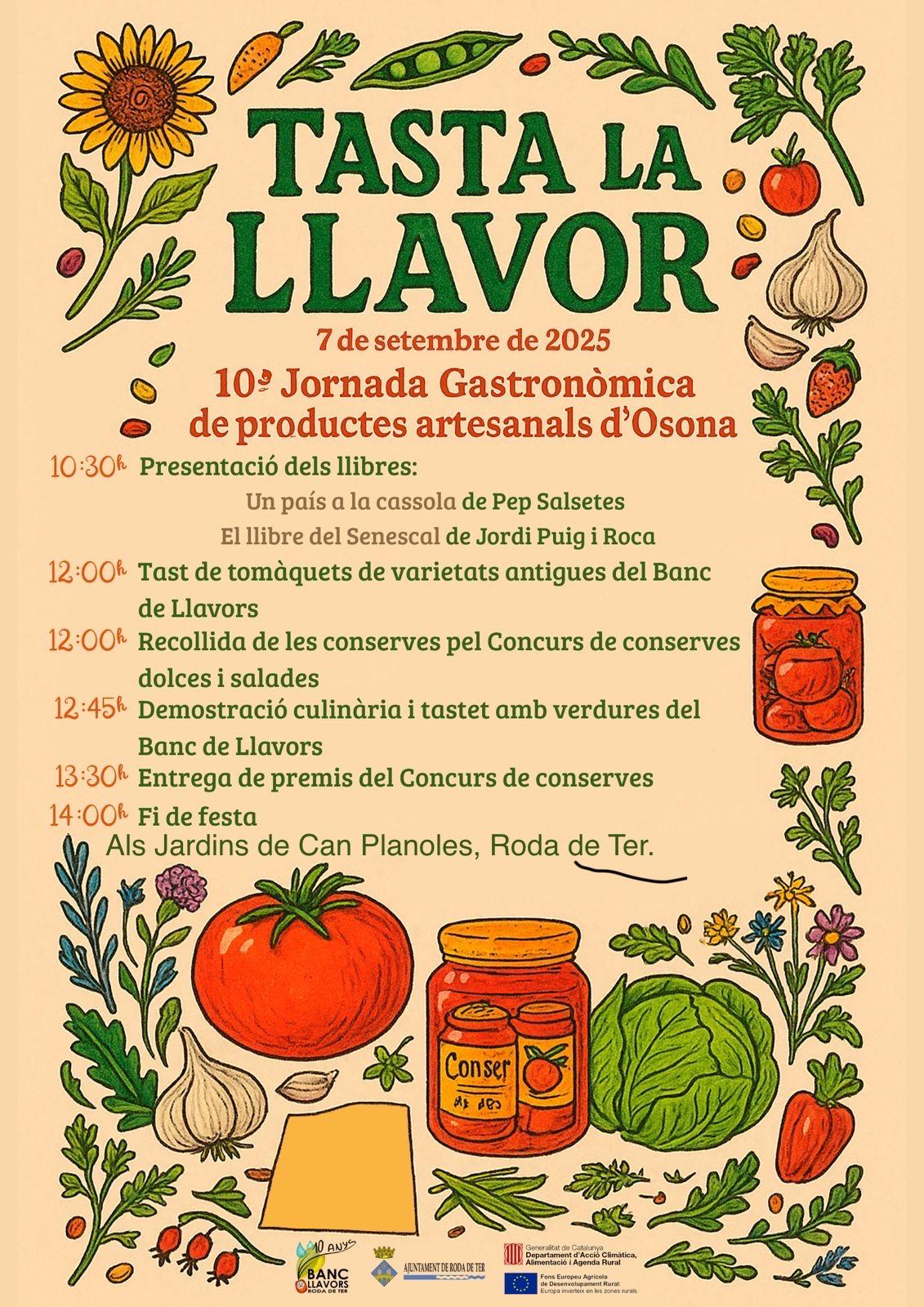Tasta la llavor - 10a Jornada gastronòmica de productes artesanals d'Osona
