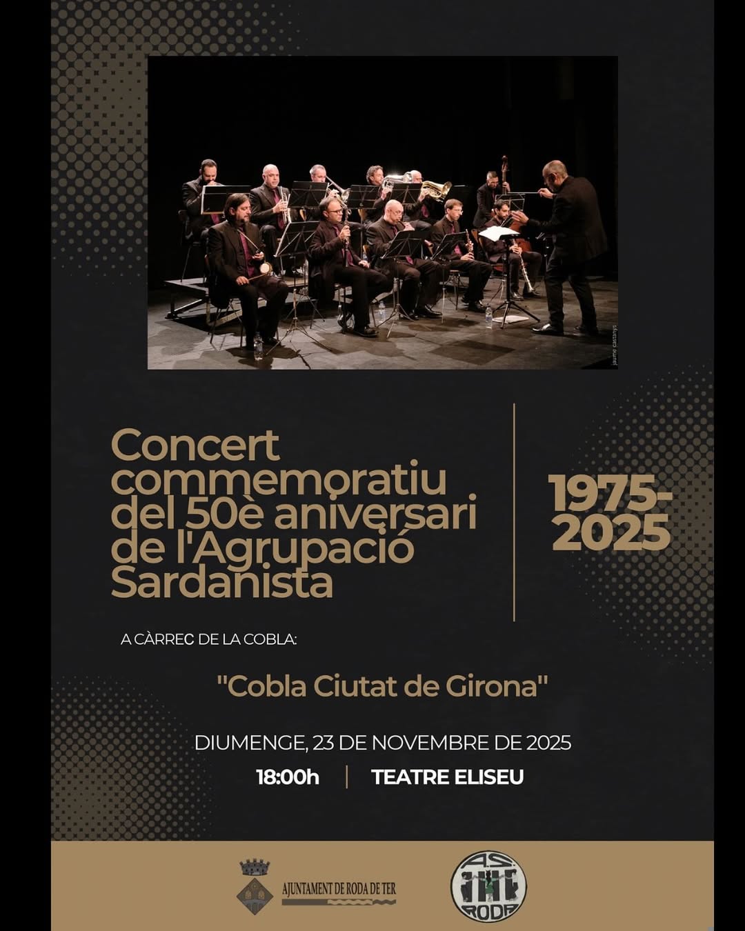 Concert del 50è aniversari de l'Agrupació Sardanista de Roda de Ter