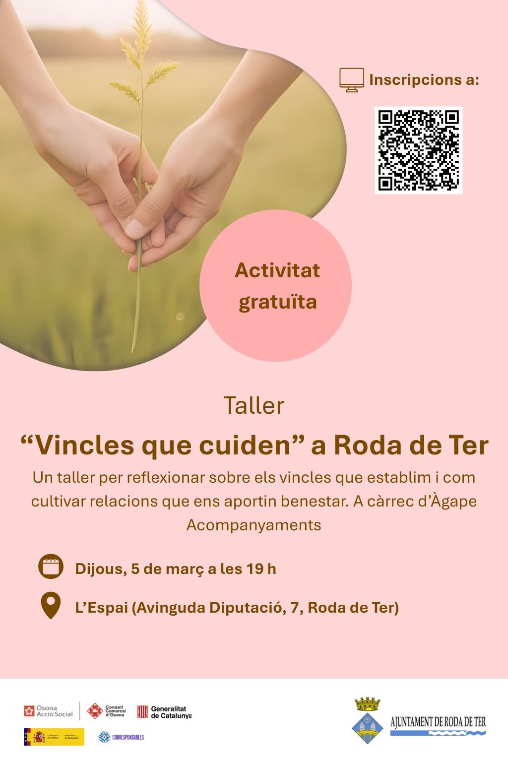 Taller "Vincles que cuiden" a Roda de Ter