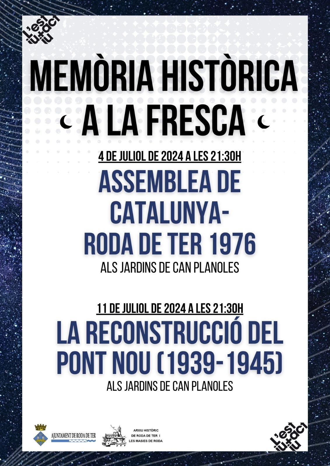 Memòria Històrica a la fresca - Assemblea de Catalunya - Roda de Ter 1976