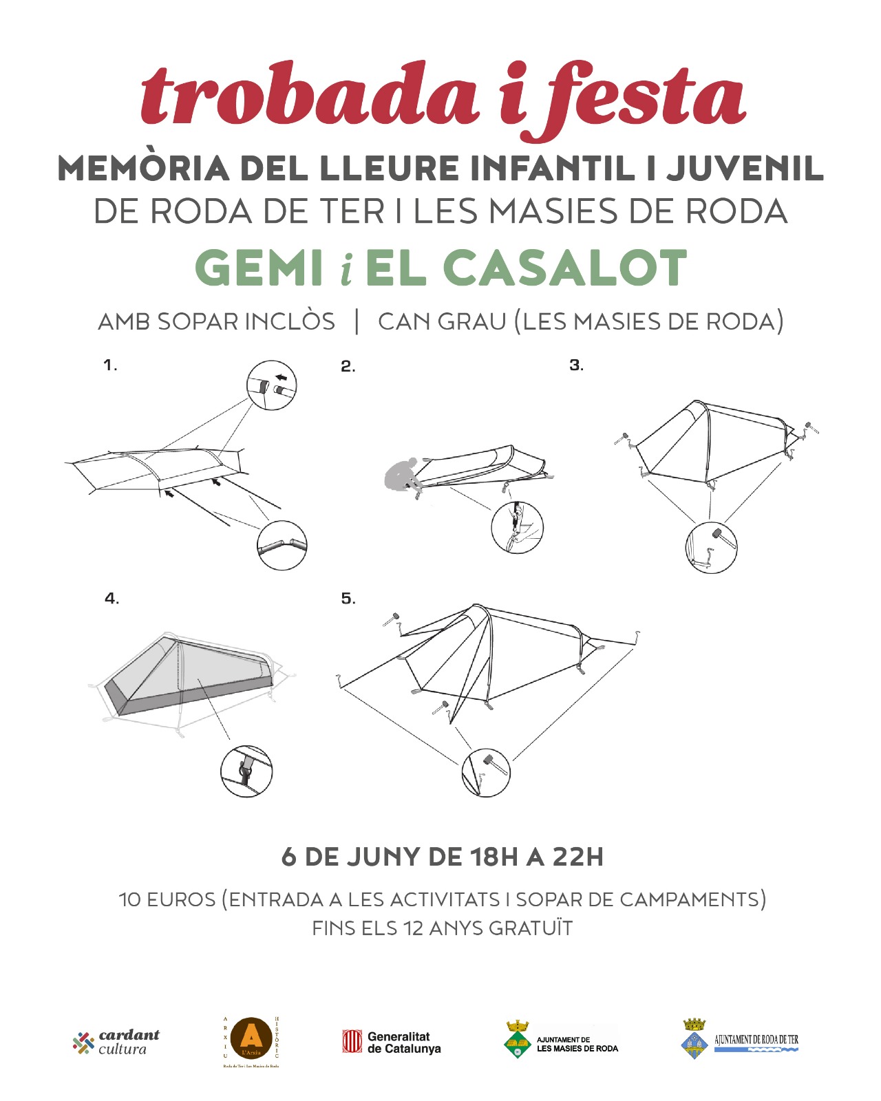Trobada i festa de la mem&ograve;ria del lleure infantil i juvenil de Roda de Ter i Les Masies de Roda