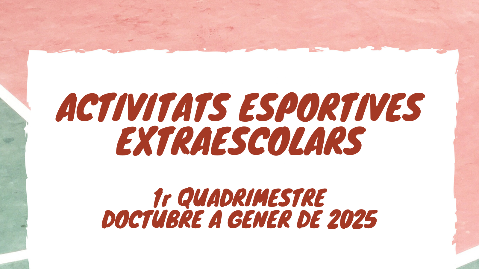 INSCRIPCIONS Activitats esportives extraescolars