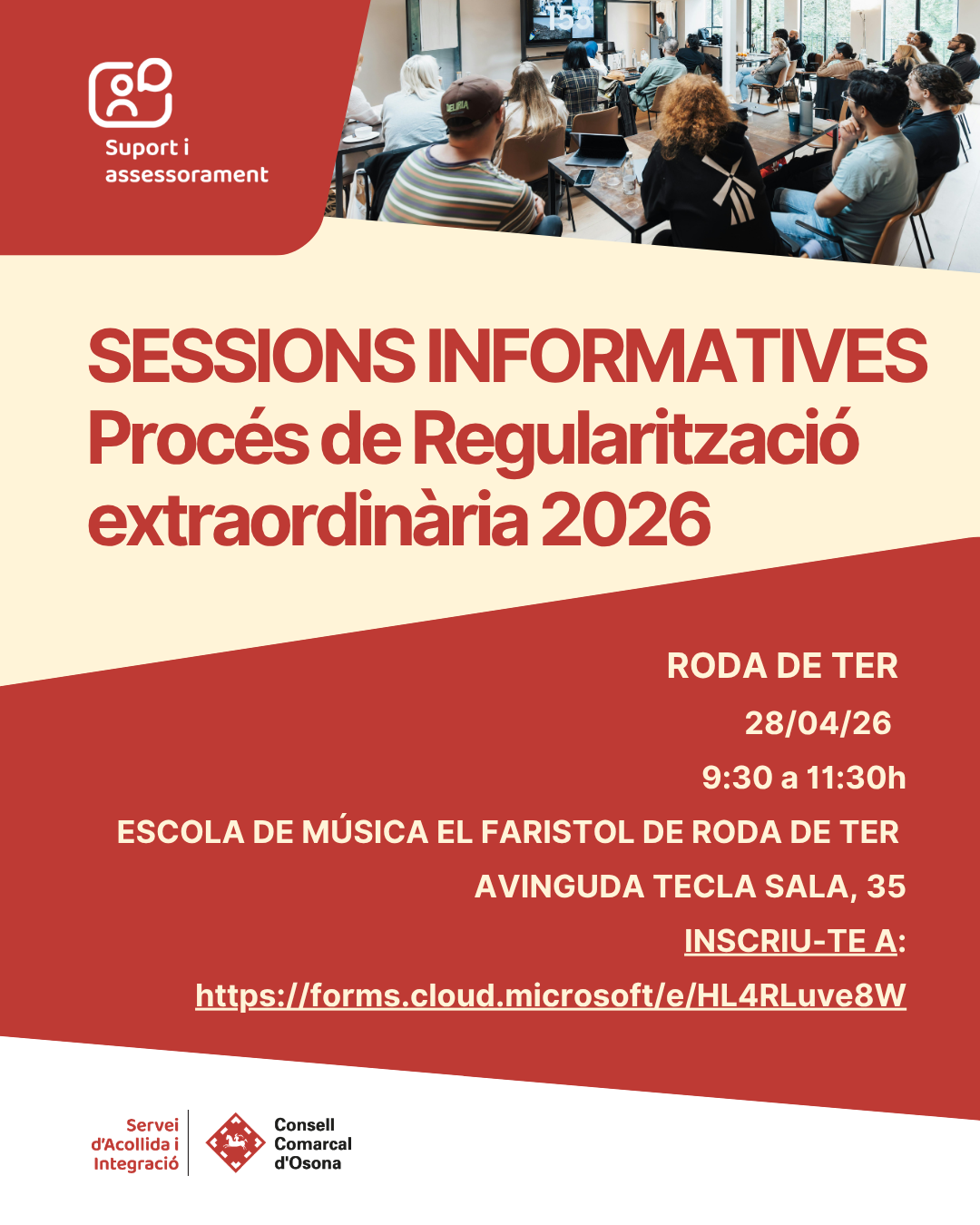 Sessi&oacute; informativa del Proc&eacute;s de regularitzaci&oacute; extraordin&agrave;ria 2026